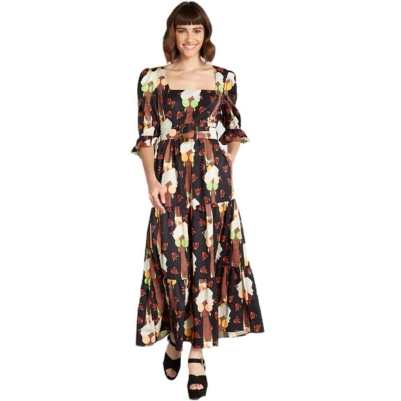 Hutch x ModCloth - NWT Let's Go Boho Maxi Dress Sz 4 - Picture 3 of 13